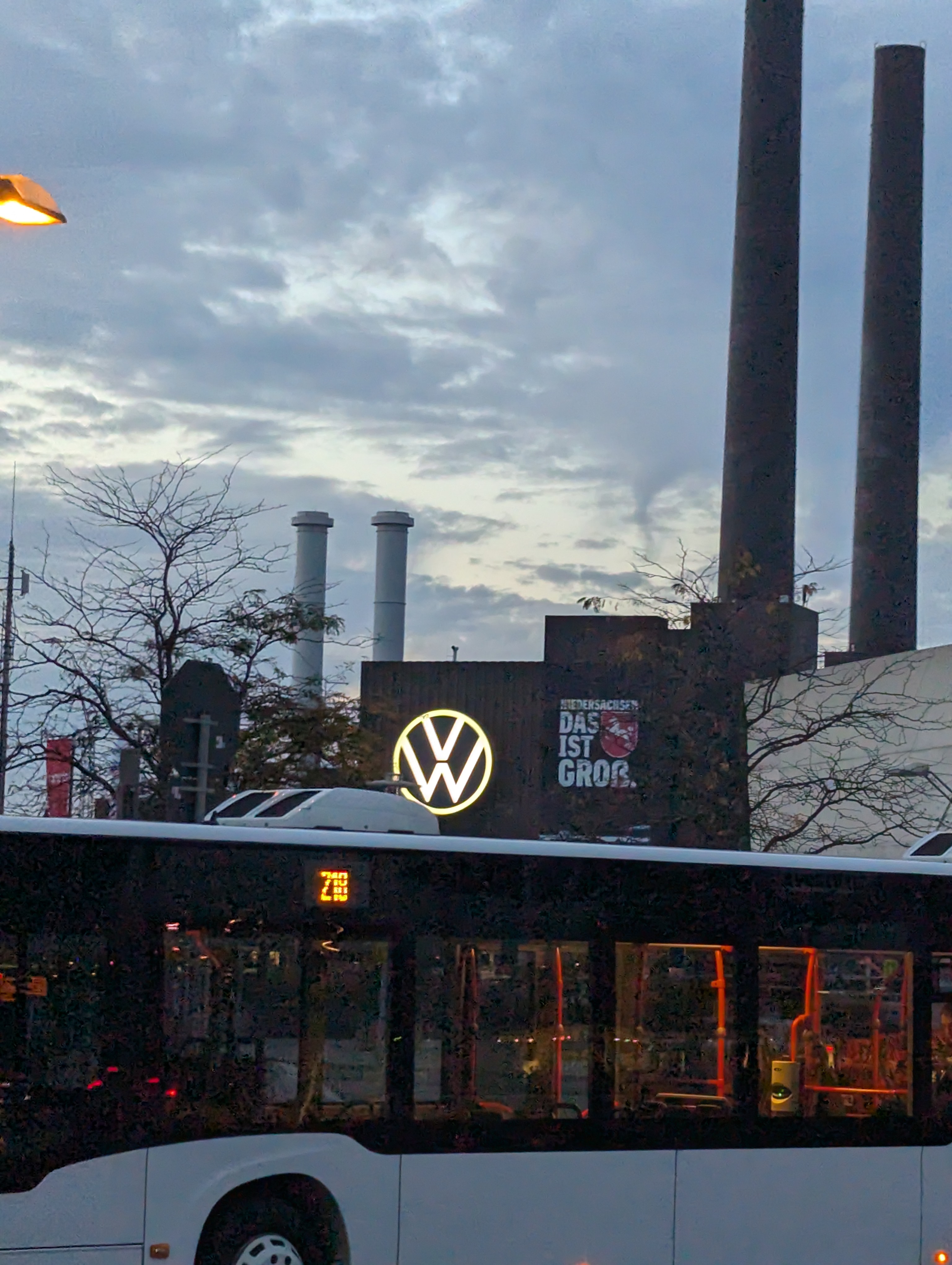Picture of Wolfsburg with Volkswagen HQ visible