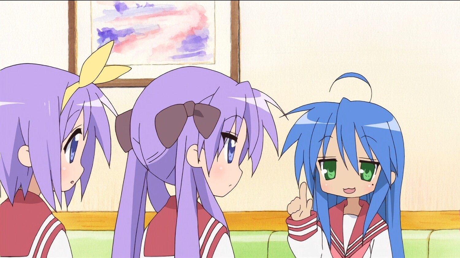 The gang (except Miyuki is missing noo) - Lucky Star